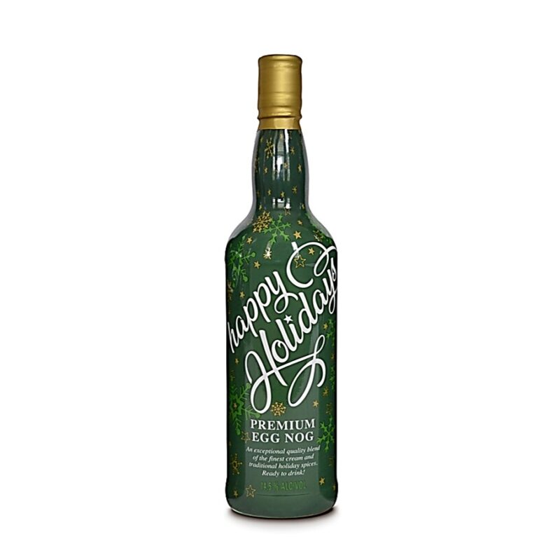 Happy Holidays EggNog Green Sleeve
