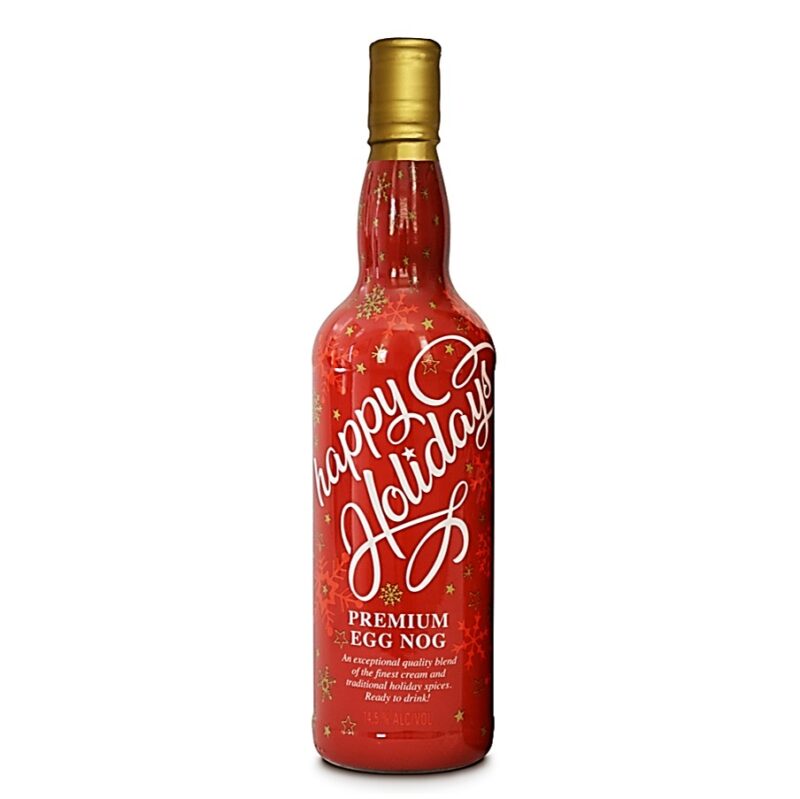 Happy Holidays EggNog Red Sleeve
