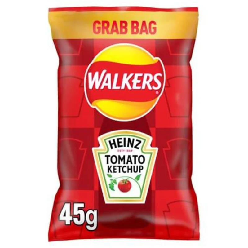 Walkers Heinz Ketchup Crisps 1.59oz (45g)