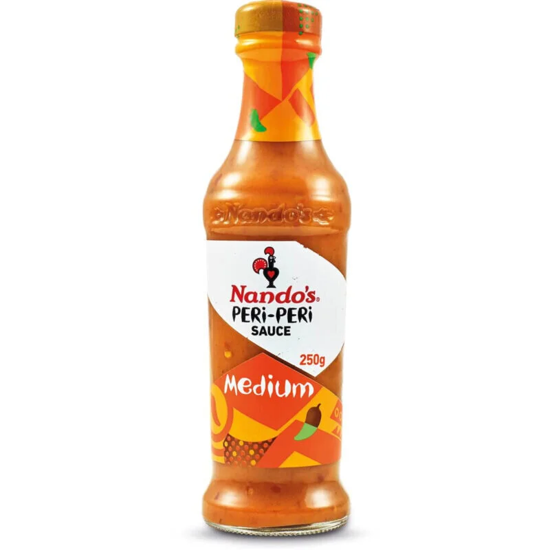 Nando’s Medium Peri‑Peri Sauce 8.45oz (250ml) Bottle