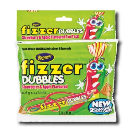 Beacon Fizzer Dubbles Strawberry and Apple (24 pack)