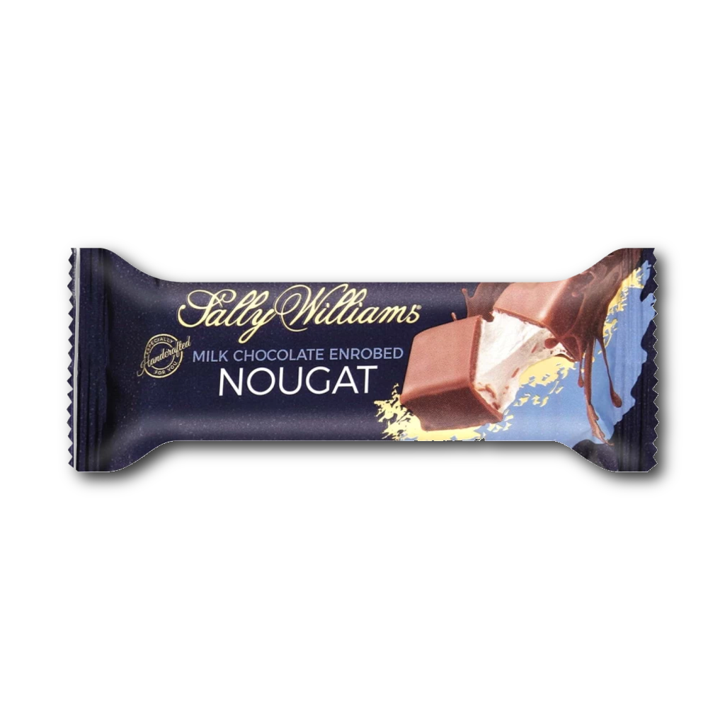7386a6541d3ff652e908659d1f5a5b27.png Sally Williams Milk Chocolate Nougat 1.76oz (50g) - Image 1