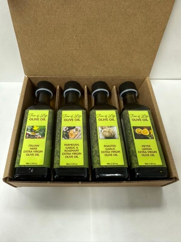 Tree of Life Olive Oil gift set of four extra virgin olive oils