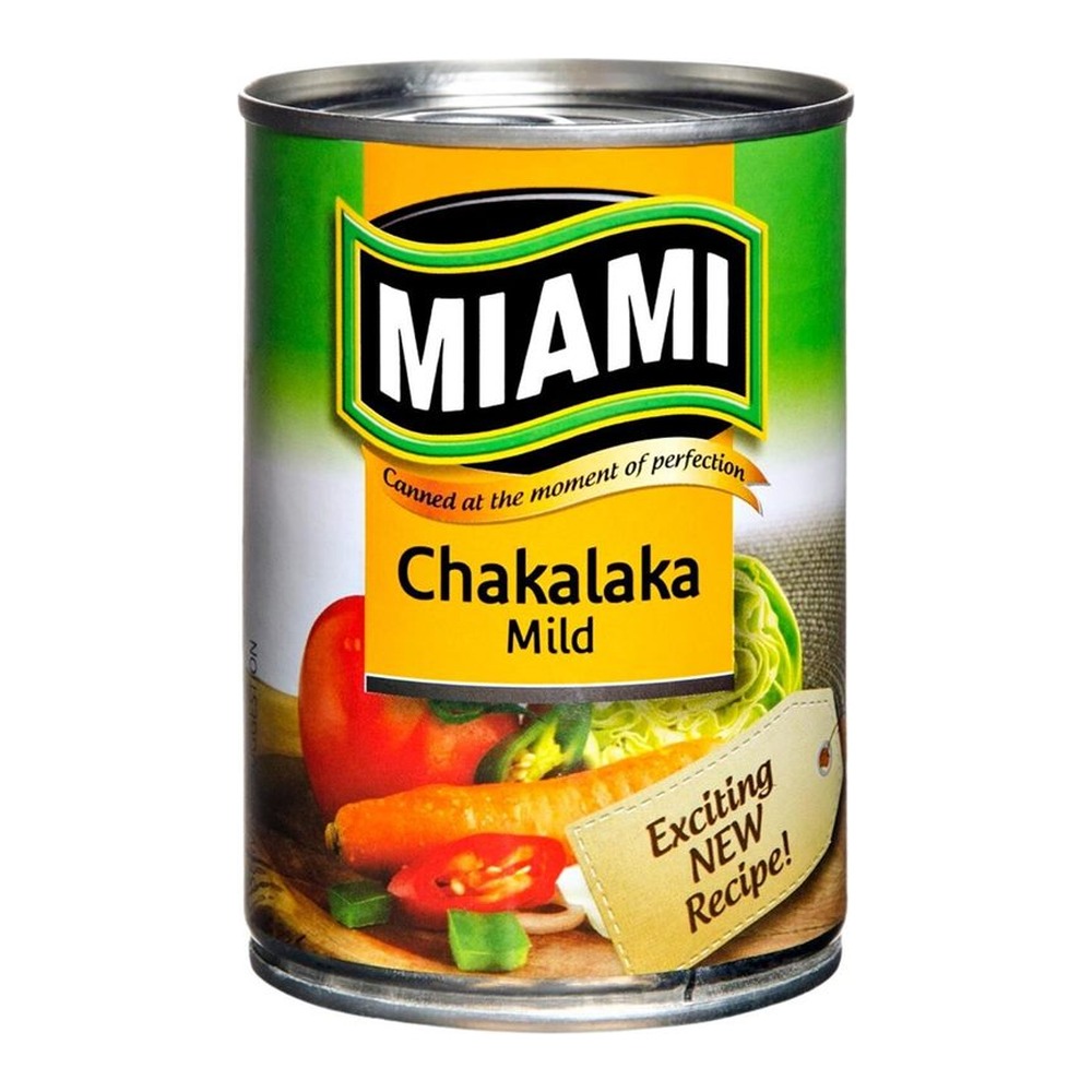 Miami Chakalaka Mild 410g Miami Chakalaka Mild 410g can