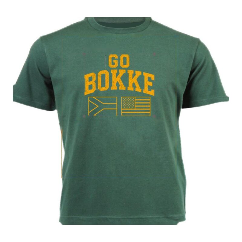 Green Springbok Go Bokke adult T-shirt