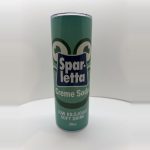 Sparletta Creme Soda 20oz tumbler mug with lid